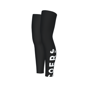 Leg Wamers Black (Witte print)